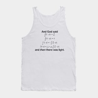 And God Said Black Tank Top